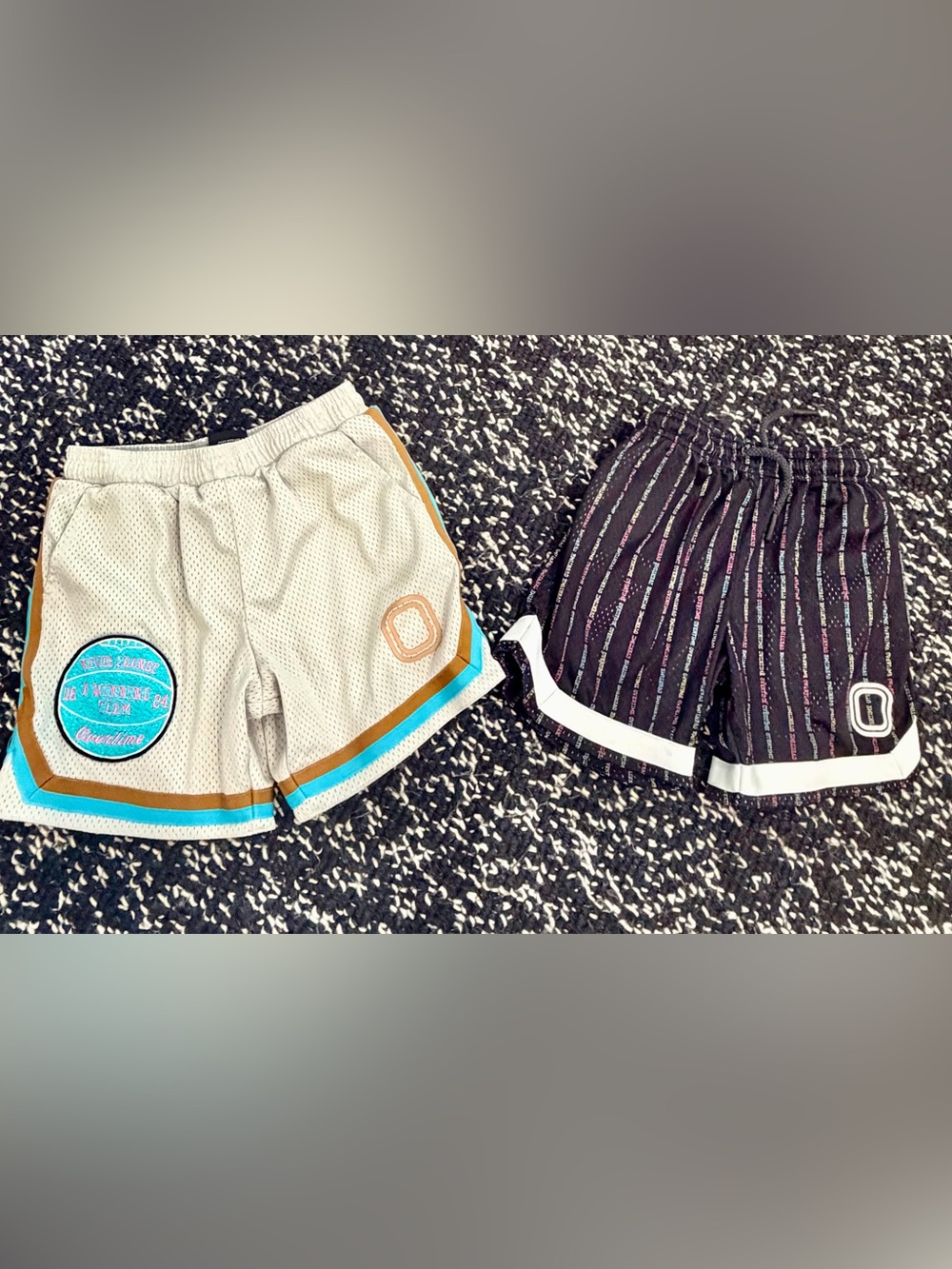 Kids Overtime Mesh Athletic Shorts in Basketball Style Trim